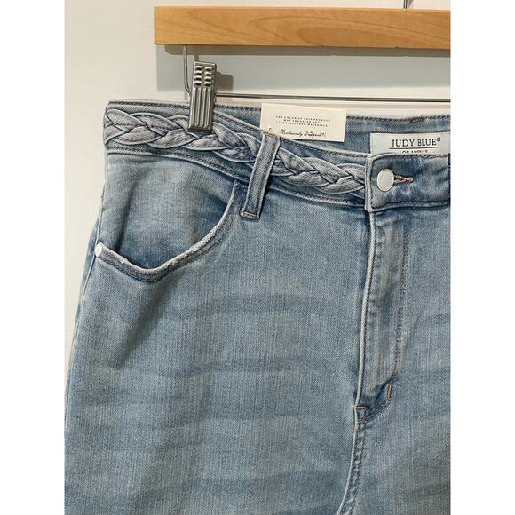 Judy Blue Light Blue Flare Jeans - Picture 4 of 15